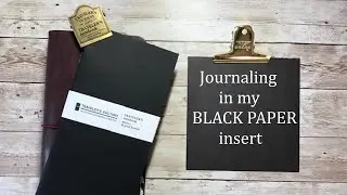 Travelers Notebook, Black Paper Insert: Journal With Me