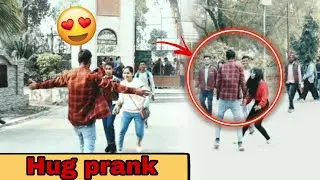 Hug Day 😘special prank || hug on cute girls || EPIC    Reaction  || ALLAHABADI S S PRANK  ||😂😂😂