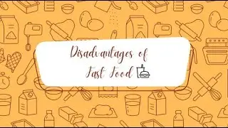 Disadvantages of fast food