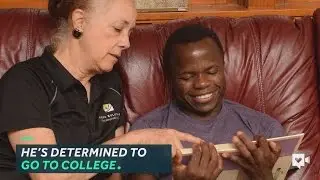Teen sets sights on college after surviving war