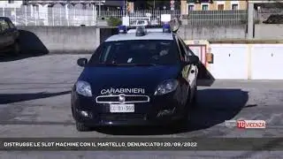 DISTRUGGE LE SLOT MACHINE CON IL MARTELLO, DENUNCIATO | 20/09/2022