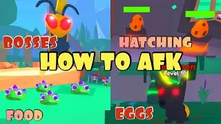 How To Afk Bosses Hatching Eggs and Food in Pet Swarm Simulator on Roblox