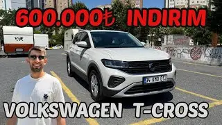 600.000TL İNDİRİM VOLKSWAGEN T-CROSS 2025 DETAYLI İNCELEME | Tasarım, Donanım, Sürüş Deneyimi