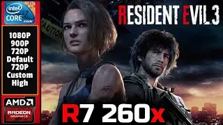 Resident Evil 3 Raccoon City | Amd Radeon R7 260x | I7 860 | 10gb Ram | Benchmark