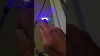 Using a UV torch on a squidtrex lure #fishing #uv #fishinglures