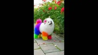 A colorful dog#dog #dogshorts #shorts #youtubeshorts #xuhuongyoutube #xuhướng #狗狗 #狗子日常 #流量 #流量爆發 