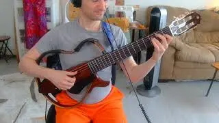 Yamaha SLG200NW via Elite Acoustics StompMix 4