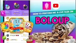 Guide to Performing Mic and Live Tasks on #boloup | #makemoneyonline | #streaming