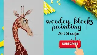 Painting on wooden blocks | Another way to reuse  wooden blocks| Art & Color.