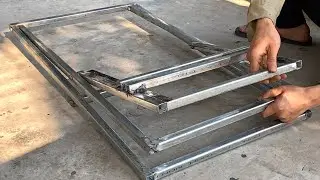 DIY - Great Craftsman's Ideas // How to Make a Smart Folding Chair // Metal Smart Folding Utensils !