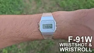 Casio F 91w - Wristshot & Wristrol