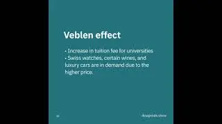 10 Veblen effect