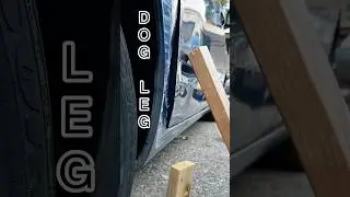 The Impossible Dog Leg Repair! #bodywork #dentrepair