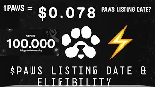 🚀 PAWS Airdrop Allocation Checker is LIVE: Verify Your Claims & Prepare for the Listing Price! 🚀