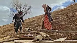 Трудная, но счастливая жизнь: девочка-подросток вдали от цивилизации зимой