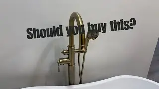 Is This Freestanding Tub Faucet with Floor-Mount, Swivel Gooseneck Spout, Brushed Gold Worth It?