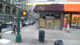 MTA NYC Bus|South Ferry Bound M55 Bus bus from 5th Avenue & 14th Street to 5th Avenue & 23th Street.