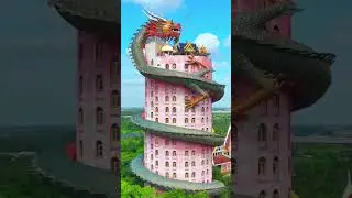 This is Wat Samphran 🐉 The pink Buddhist Dragon Temple. 📍Bangkok, Thailand.
