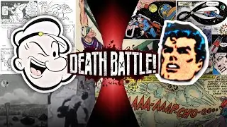 Popeye vs Pre-Crisis Superman (Thimble Theater vs DC) | fan made DEATH BATTLE trailer