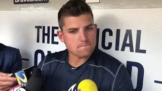 Austin Riley meets with the media prior to his MLB debut 5-15-19