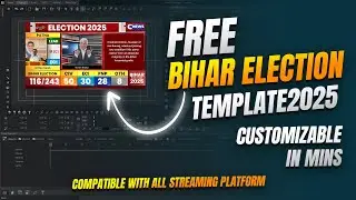 Free Bihar Election 2025 Templates for Live Coverage | Works with OBS & vMix ||@WASP3DOfficial​