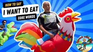 Eat! | Learn Core Words: Eat, Look, Go, Find, Not, No, We | AAC & Speech Therapy for Kids