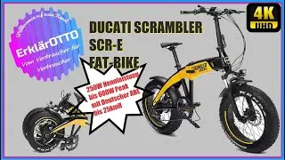 DUCATI SCRAMBLER SCR-E  FAT-BIKE 🚲💨💰1700€💰Erklärung und Testfahrt 29.07.22