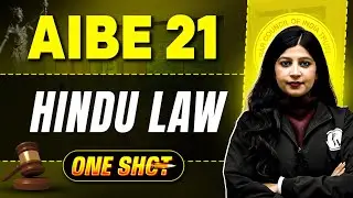 Hindu Law One Shot 🔥| All India Bar Exam | Hindu Law For AIBE 21 | Judiciary By PW