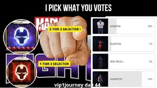 Using Selector Tier 2 and Tier 3. vip1journey day 44 (marvel future fight)