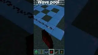 How to make without water wavepool #minecraft #viralvideo #viralshort