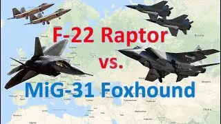 Американский F-22 Raptor против российского МиГ-31 Foxhound: элитные тяжеловесы сражаются за превосходство