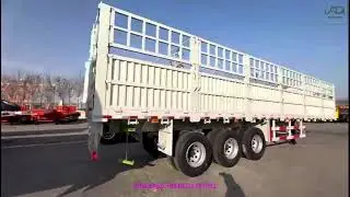 fence cargo trailer, 3 axle fence cargo trailer, 60 tons capacity fence cargo trailer, goods trailer