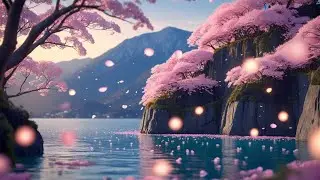 Peaceful Lake in Bloom 🌸 Relaxing Music to Refresh Your Mood, Ease Anxiety and Feel Light