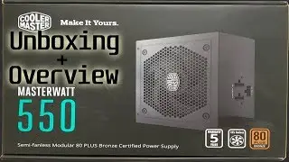 Cooler Master MasterWatt 550W Modular PSU Unboxing
