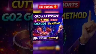 G02 G03 IJK Method | Circular Pocket in VMC || Expert Mr Mahesh