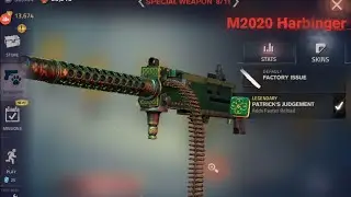M2020 Harbinger's legendary skin ( Patrick's Judgement ) in action - Into The Dead 2