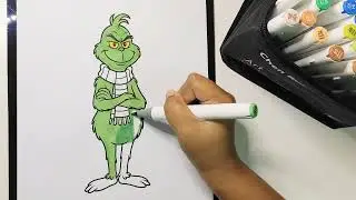 The Grinch - Coloring with me l Relax Video - Asmr
