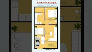 20x36 duplex house plan design #shorts #viral #floorplan #homeplan #homedesign #houseplan #vastu