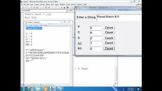 VB6 Practical 06 Count Vowel digits etc
