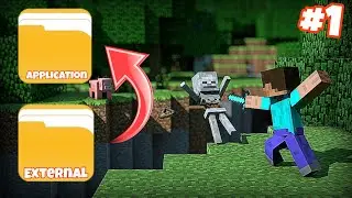 Save Your World From Application To External Storage In Minecraft PE 🌍😱 