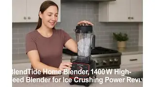 🧊 BlendTide Home Blender, 1400W High-Speed Blender for Ice Crushing Power Review 🍹