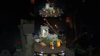 Пришли ограбить кладбище?   #lego #miniature #ghosts #diorama #приключения #озвучка #атмосфера#крафт