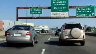Northern Expressway (Interstate 93 Exits 37 to 28) southbound