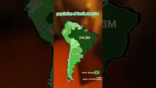 population of South America #foryou #geography #mapper #mapping #map