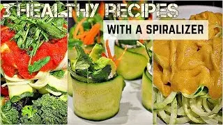 3 EASY HEALTHY RECIPES W/ A SPIRALIZER &hearts; Cheap Lazy Vegan