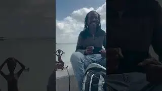 African Senegalese Man Shows Wooden Art Crafts At Hungarian Lake