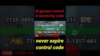 Tacaz 4 fingers control & sensitivity code #bgmi #shorts #controlcode