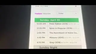 Freeform Schedule Error Update