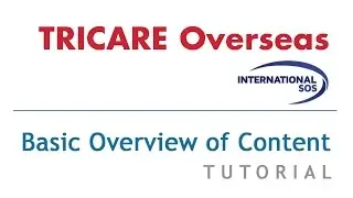 TRICARE OVERSEAS &mdash; Базовый обзор веб-контента. Учебное пособие