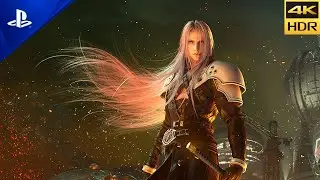 FINAL FANTASY 7 REMAKE Sephiroth Boss Fight + Ending (PS5) Gameplay (4K HDR 60FPS)
